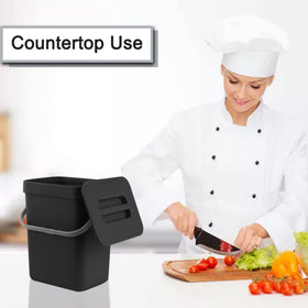 Stonespace under-sink mount compost bin, compact and easy to access.
