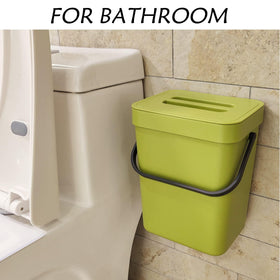 Stonespace wall mount trash bin with adhesive tape for easy setup.