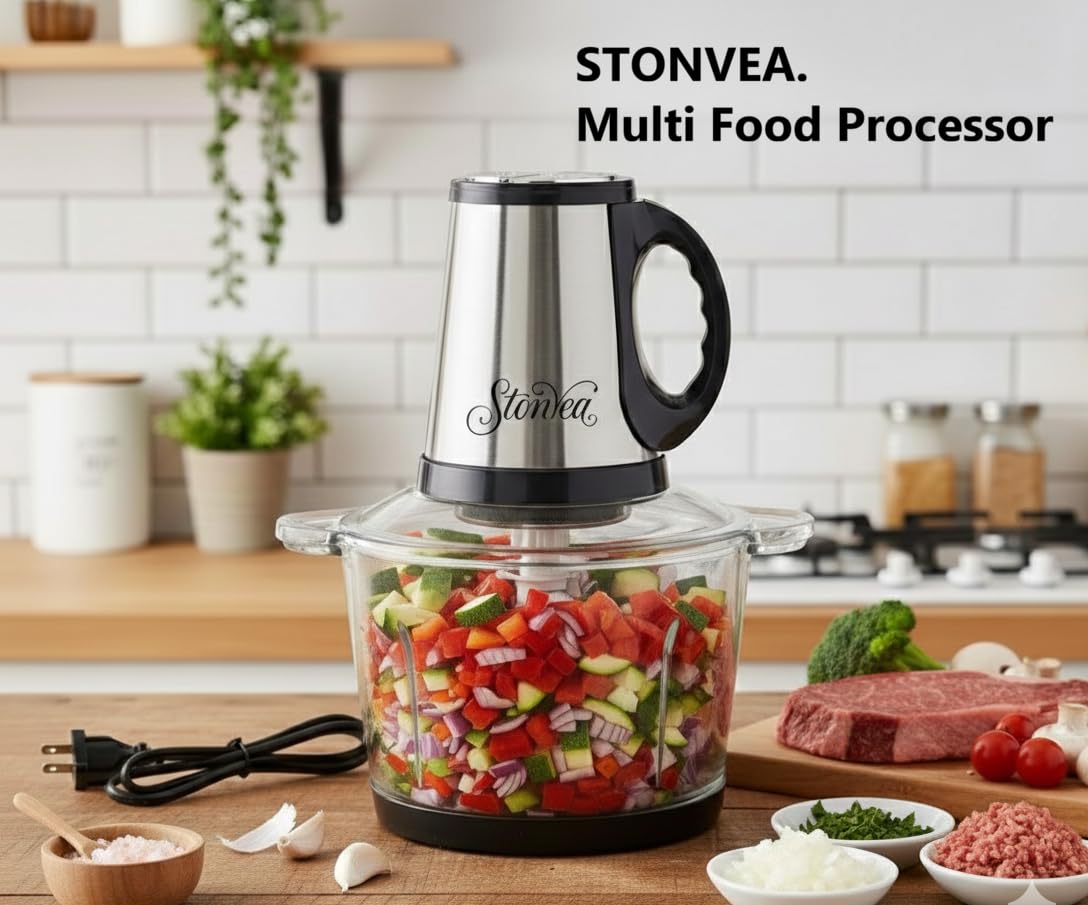 Stonvea multi-function chopper handles vegetables and nuts