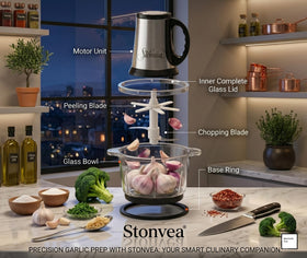 Stonvea removable blades for easy cleaning