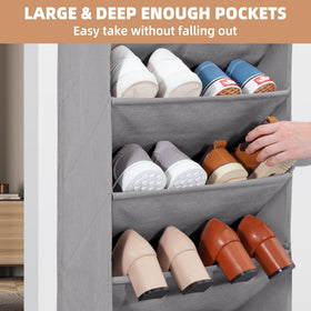 Storage Maniac spacious capacity stores 16–23 pairs of shoes when arranged efficiently.