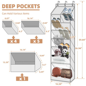 Storage Maniac tear-resistant polyester keeps footwear organized with easy cleaning.