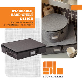 Storagelab dual zippers keep contents secure inside the container.