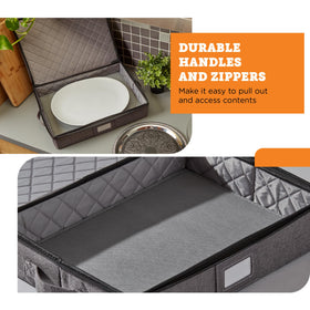 Storagelab easy grip top loading design enables quick loading and unloading.