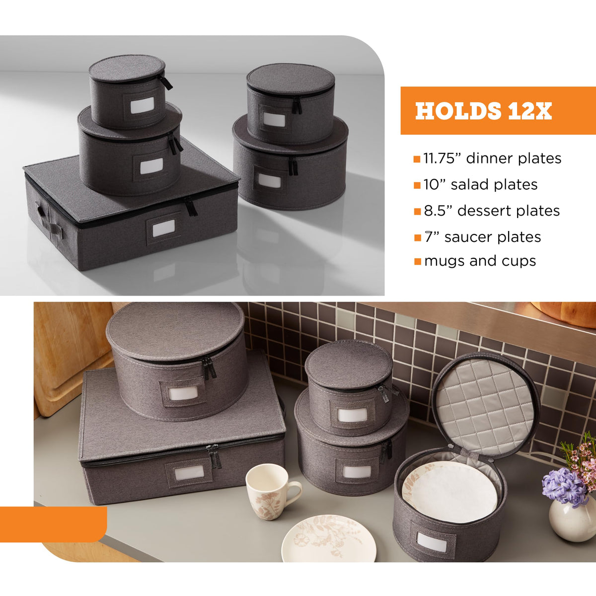 storageLAB felt dividers cushion dinnerware and prevent scratches