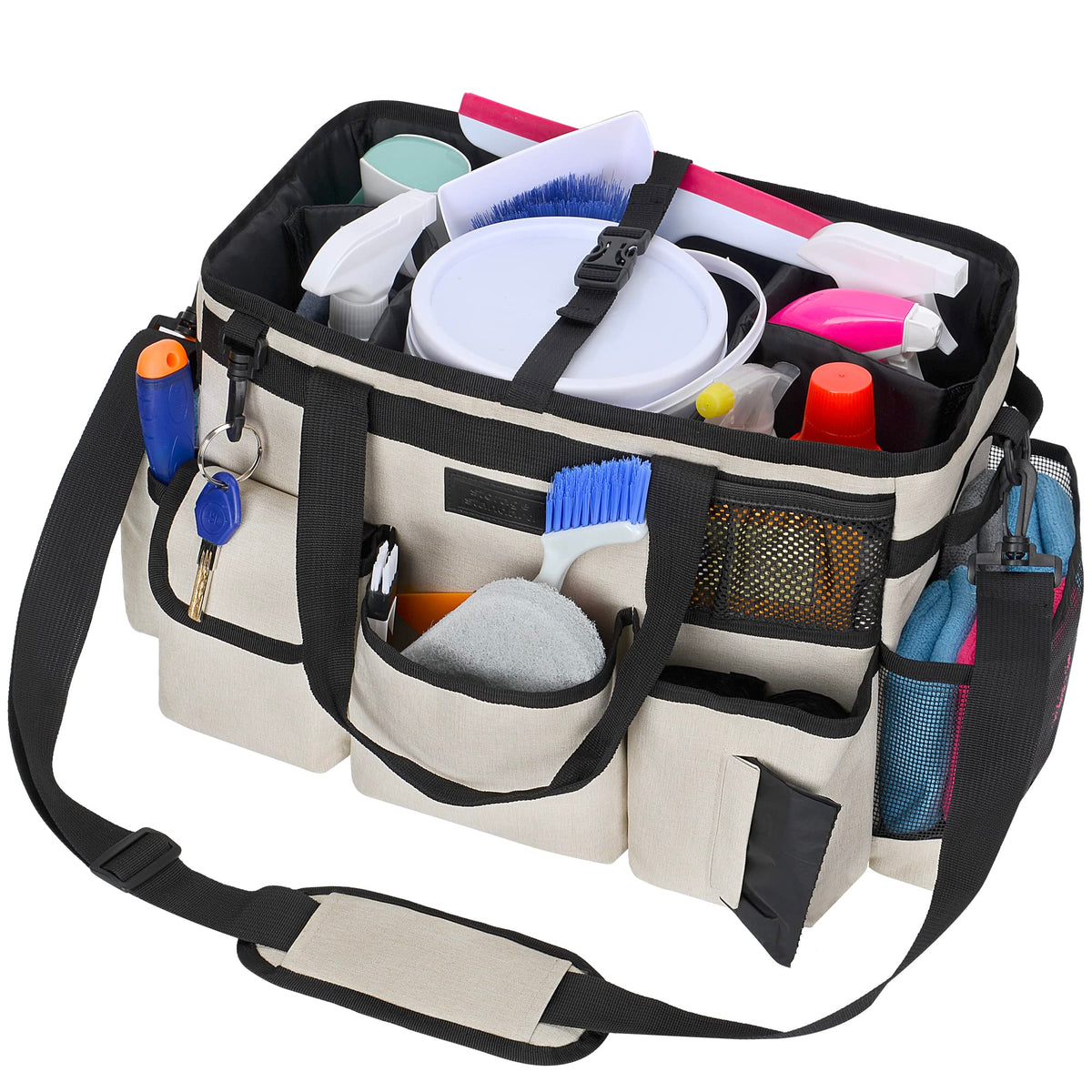 Storage Standard caddy full setup demonstrates versatile house and bathroom cleaning utility.