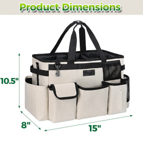 Storage Standard caddy water-resistant exterior protects contents during spills and damp cleaning.