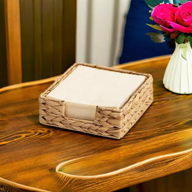StorageWorks guest towel holder on sofa table enhances decor and reduces clutter