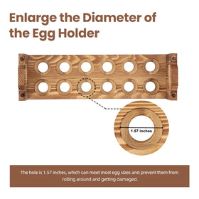 Storenization 3-layer basket holds up to 36 eggs securely.