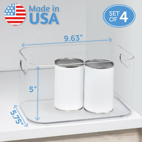 STORi Bliss bathroom vanity bin stores cosmetics neatly