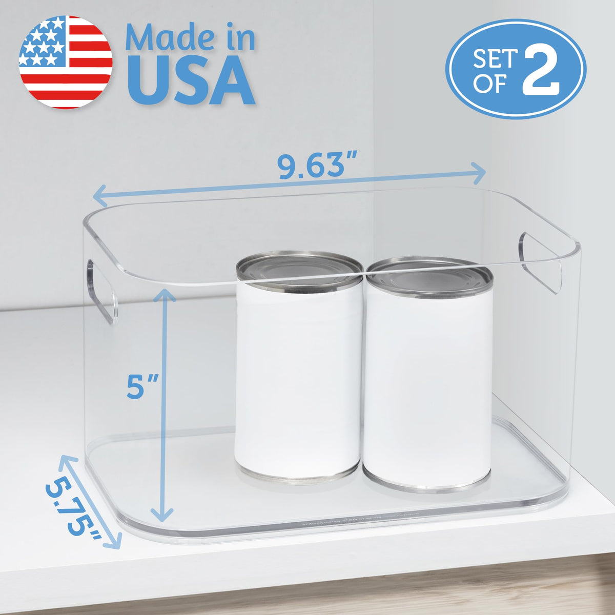 STORi Bliss cabinet organization bin simplifies shelf storage