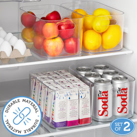 STORi Bliss clear bin with easy-grip handle for portable storage
