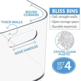 STORi Bliss durable BPA-free clear plastic bin for versatile storage