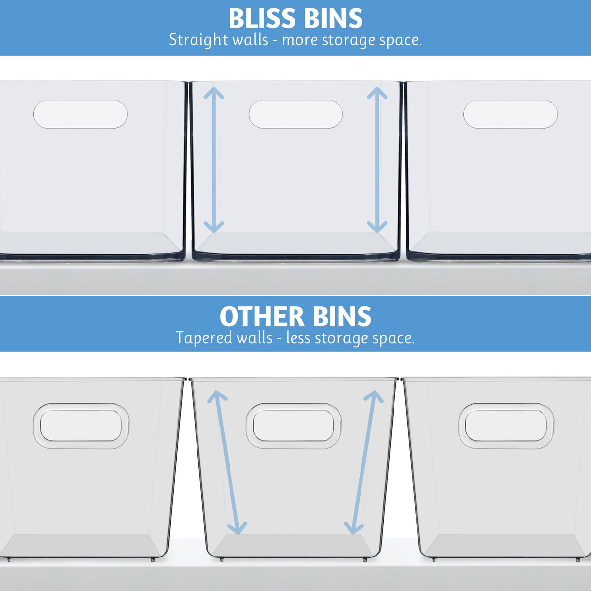 STORi Bliss under-sink storage bin maximizes deep cabinet space