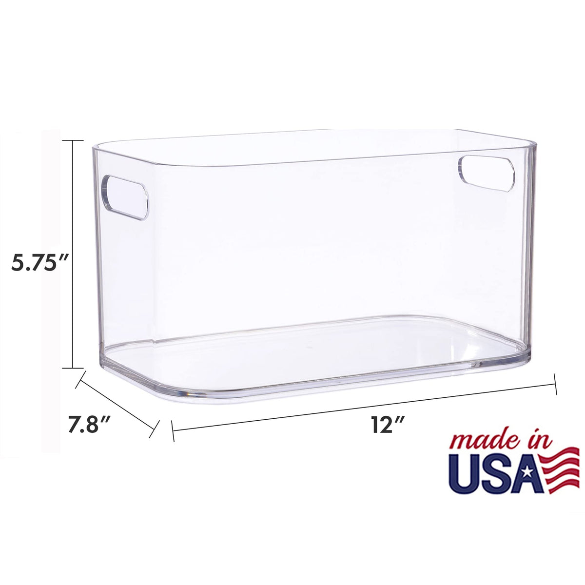 STORi Bliss XL clear bin closet storage for seasonal garments and accessories