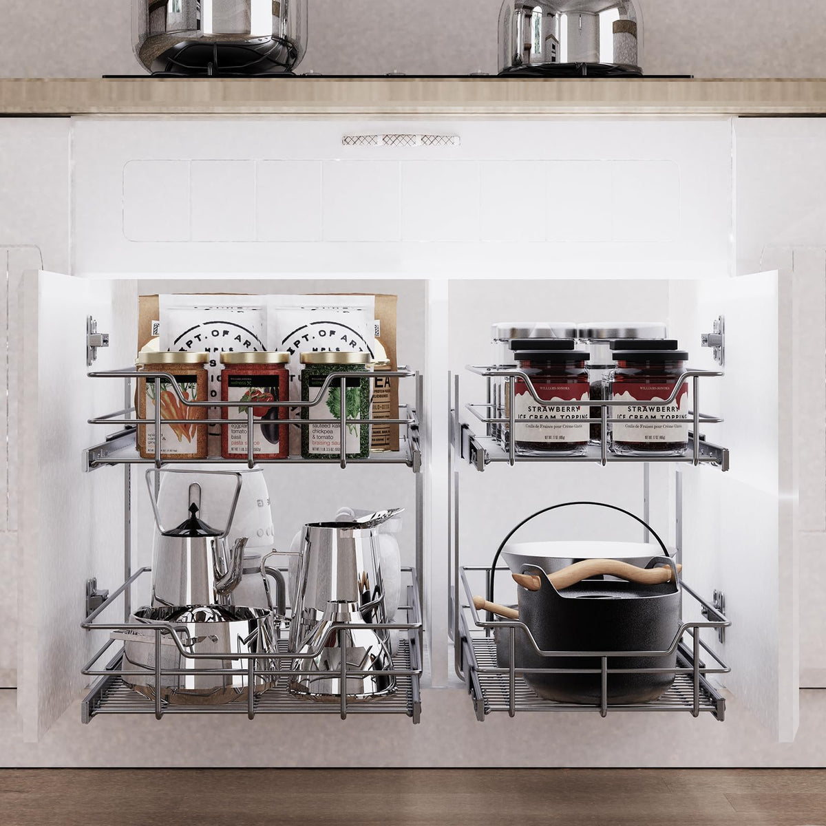 STORKING easy installation with screws for a quick kitchen upgrade.