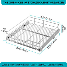 STORKING full-extension drawer system extends to reach deep cabinet corners.