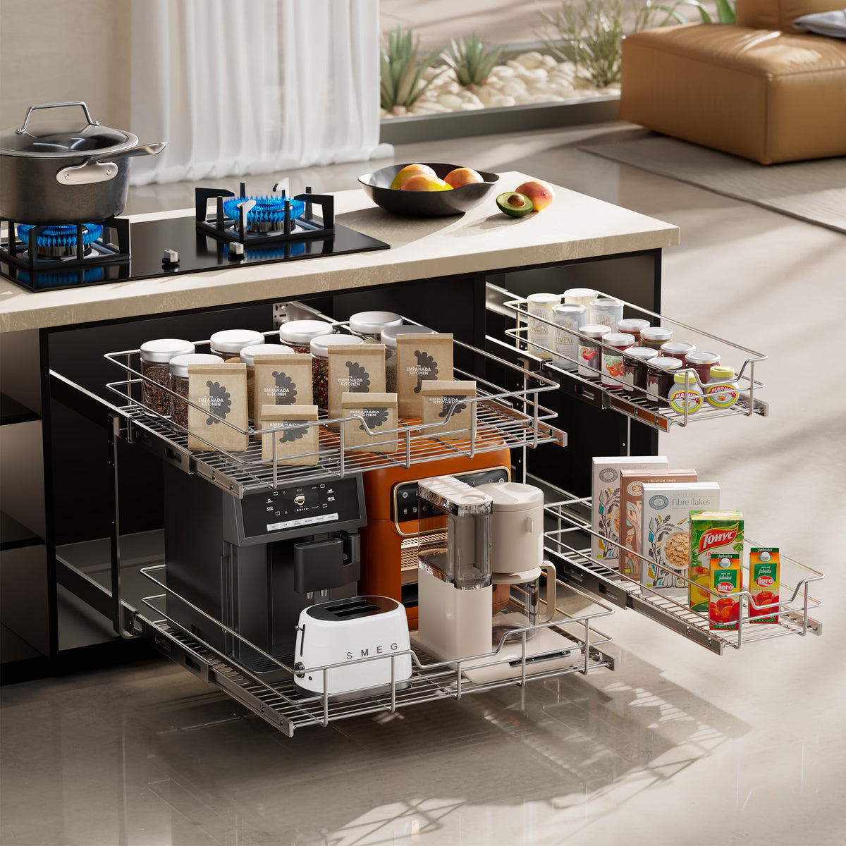 STORKING optimized 22-inch depth fits deep cabinets for extra space.