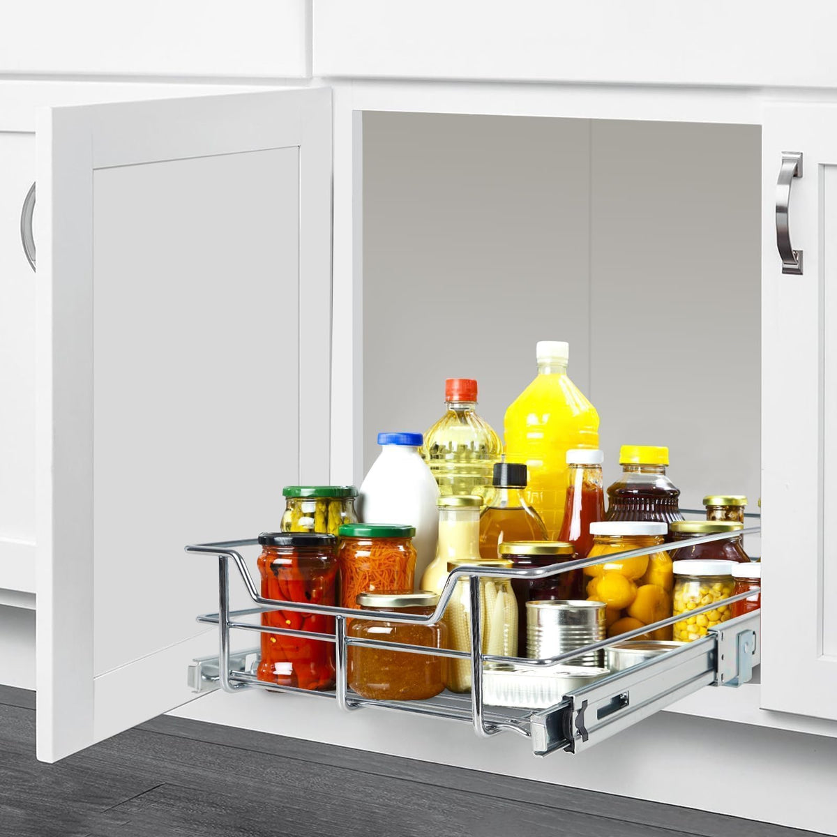 STORKING smooth, silent drawer glide minimizes everyday noise.
