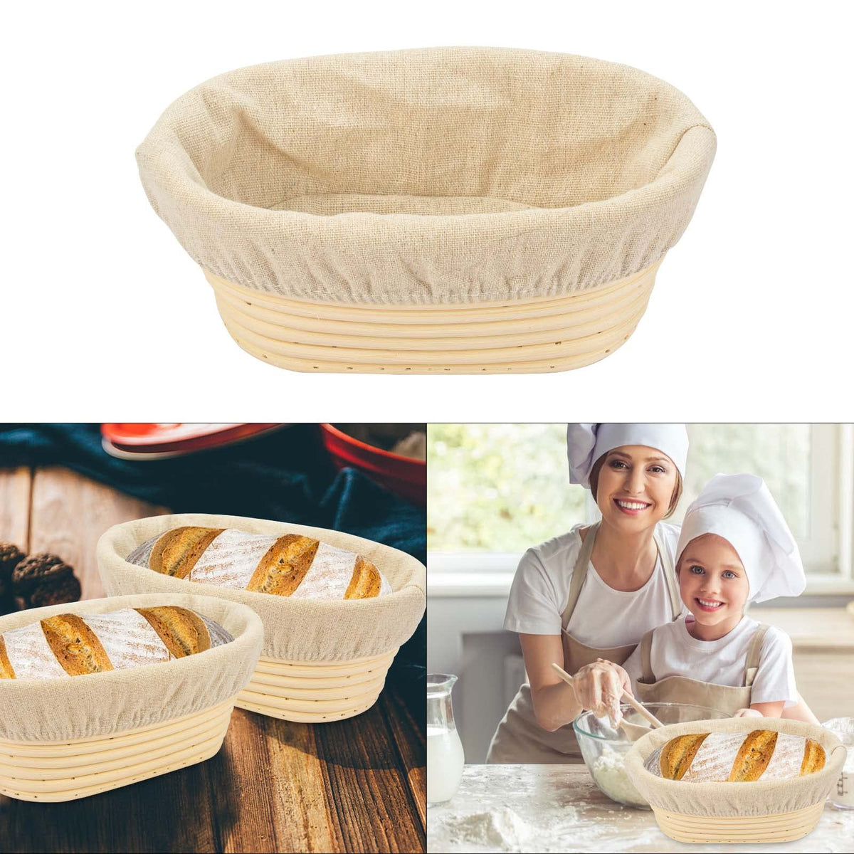 Stormshopping easy-cleaning linen-lined basket dries after washing