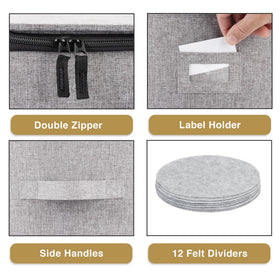 STOZU case features a top label holder for quick content identification.