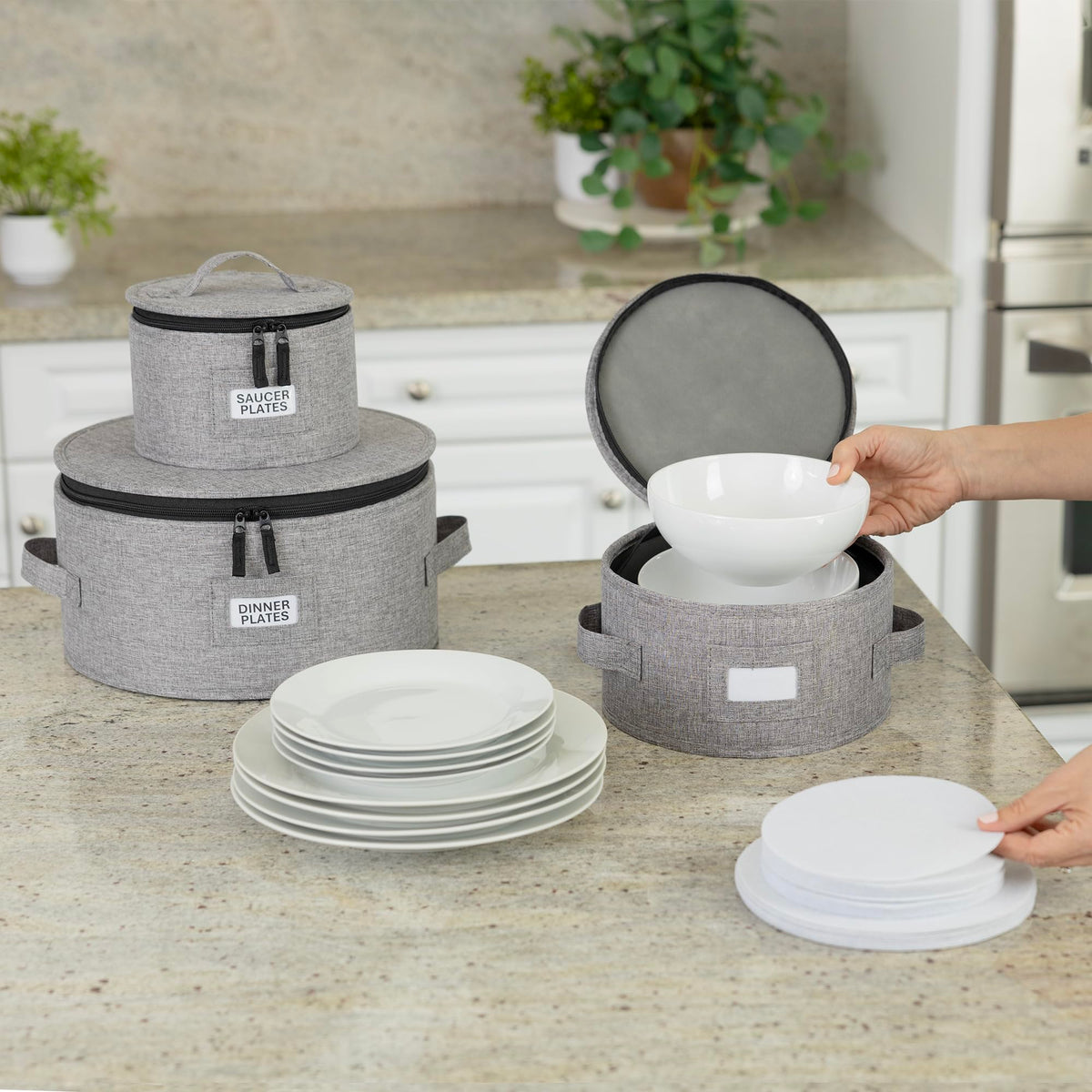 STOZU hard shell protection shows sturdy lid and base for durable storage.