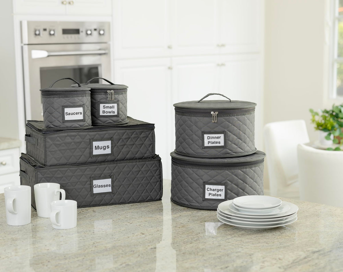 STOZU seasonal storage for Christmas or Thanksgiving dinnerware.