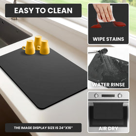 Strabella easy-clean mat for hassle-free kitchen maintenance