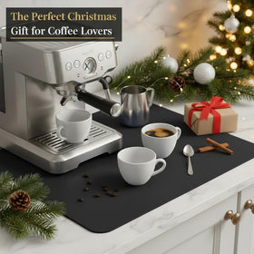 Strabella kitchen countertop mat on a busy counter