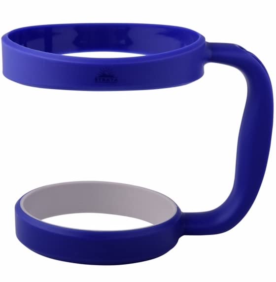 STRATA CUPS lifestyle shot with royal blue handle in use.