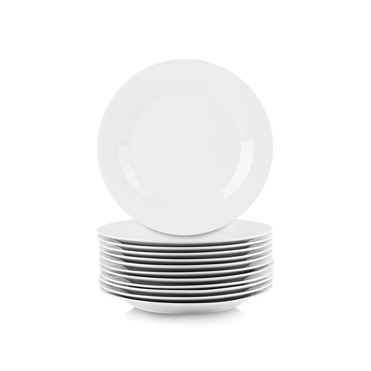 10 Strawberry Street 10.5-inch round white dinner plate set for elegant service