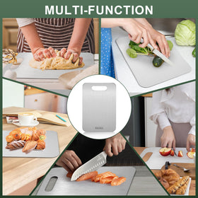 Stron-Dura cutting board on meat side for clean, odor-free slicing