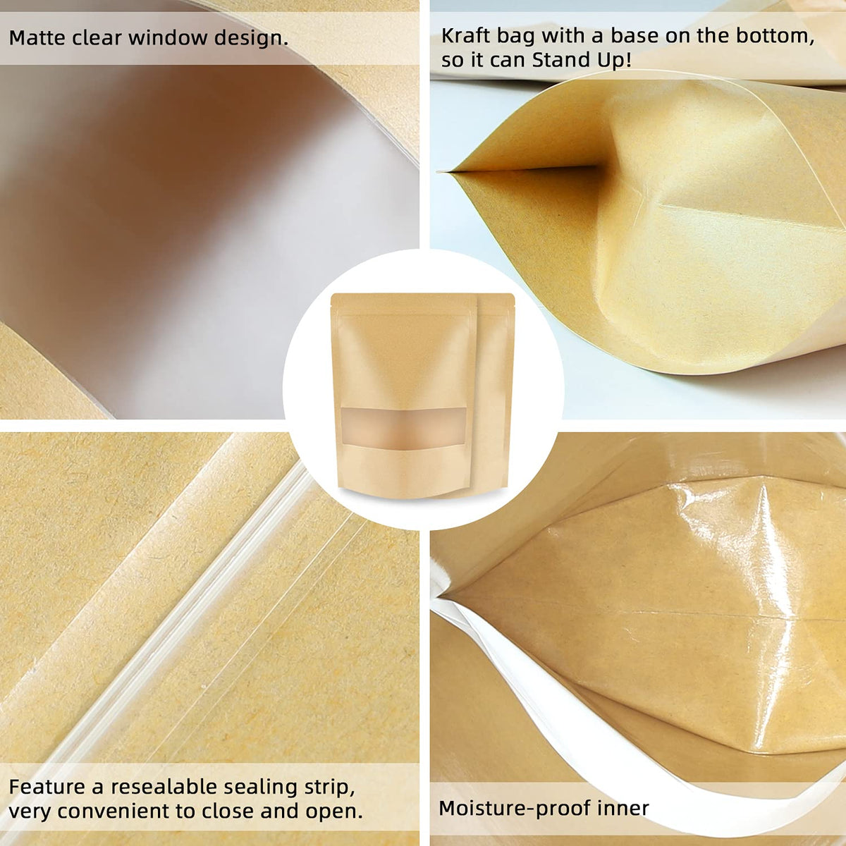 STUs inner wax-coated liner helps keep contents fresh during storage.