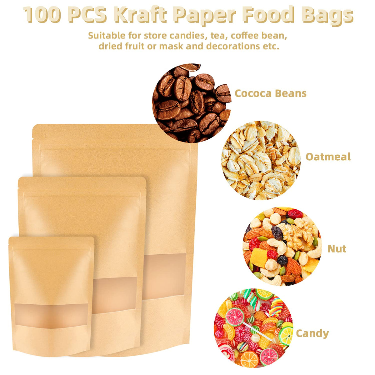 STUs versatile packaging for foods, treats, samples, or small components.