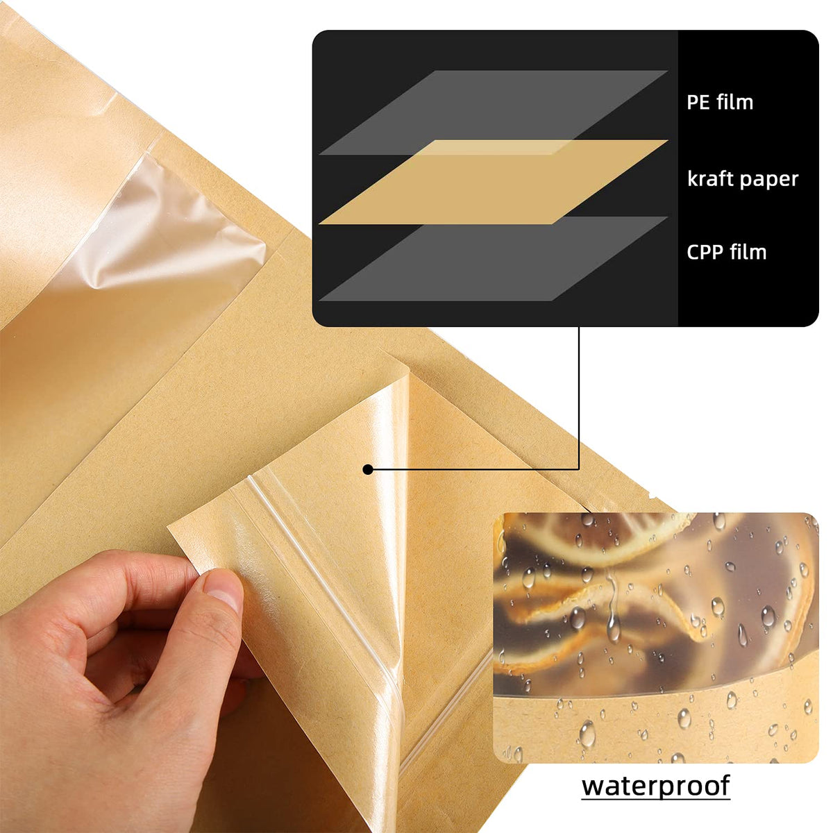 STUs heat-seal compatible top area adds extra protection for sensitive items.