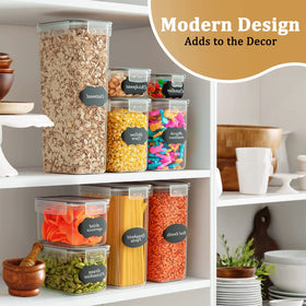 Stusgo labels and spoons help organize and identify ingredients efficiently.