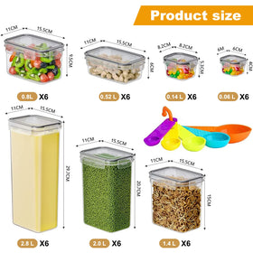 Stusgo stackable pantry containers save cabinet space and keep cereals neat.