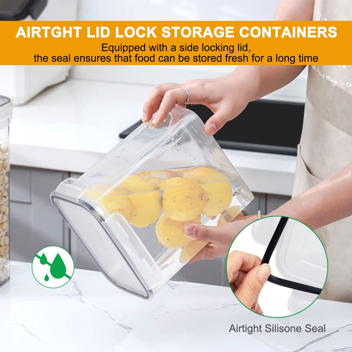 Stusgo transparent design lets you see contents at a glance and reduce waste.