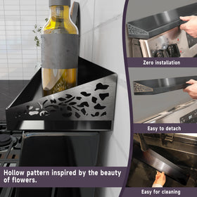 Stutov floral side wrap adds decorative detail and prevents items from slipping.