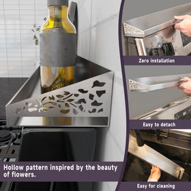 STUTOV stainless steel side wrap protects items and prevents spills.