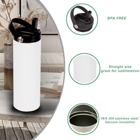Stvyar double-wall stainless steel insulated cup keeps beverages cold.