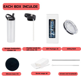 Stvyar flat-edge sublimation tumbler shows clean bottom and crisp designs.