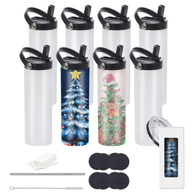 Stvyar 20oz tumbler with two lids for versatile daily hydration.
