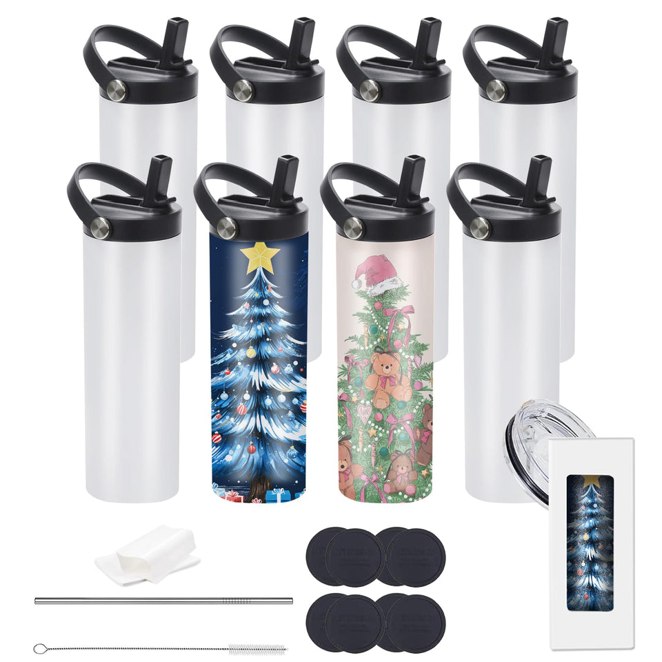 Stvyar 20oz tumbler with two lids for versatile daily hydration.
