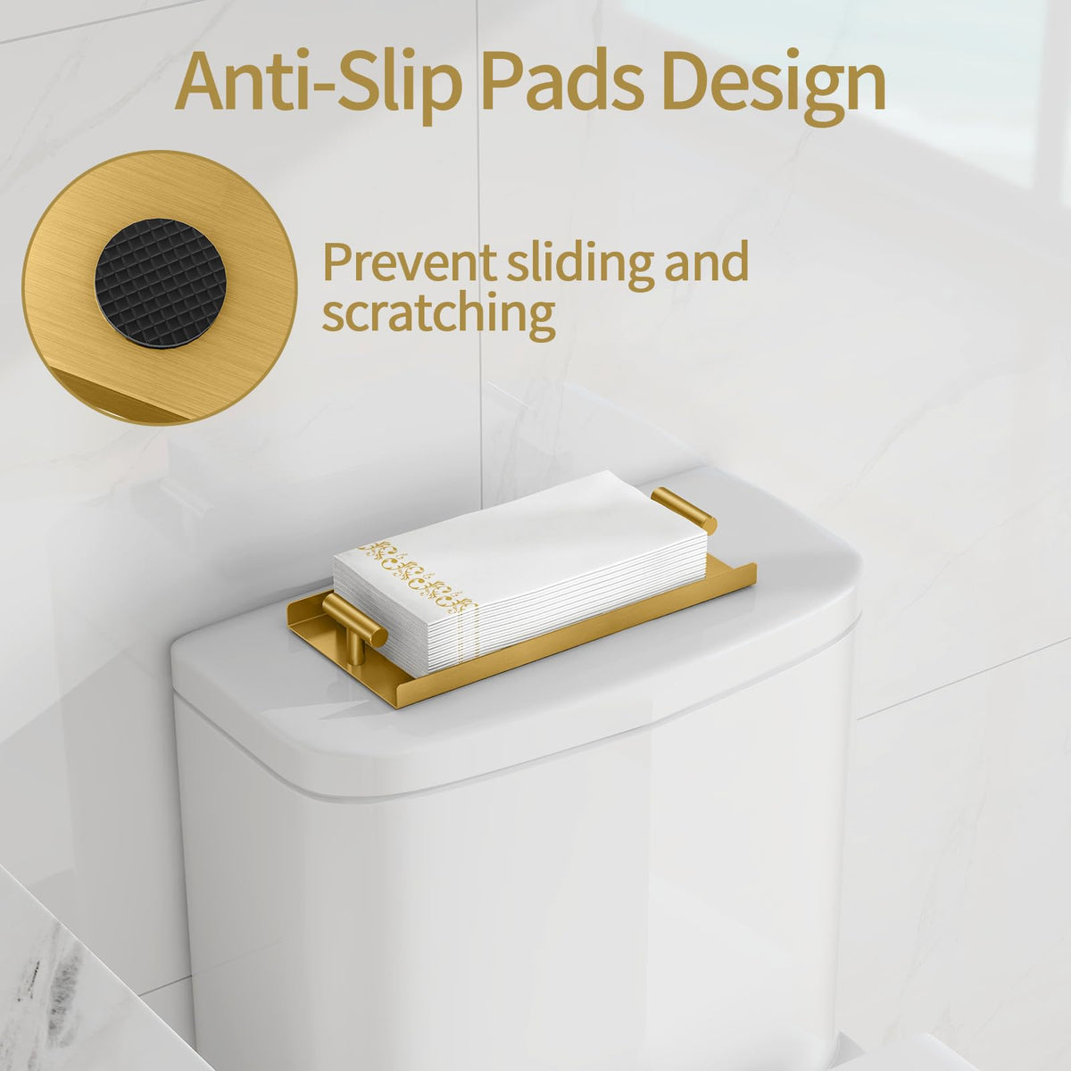 STWWO disposable hand towel tray with non-slip base for stability.