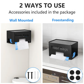 STWWO large trash bag holder bag-roll fit illustrates compatibility with big bags.