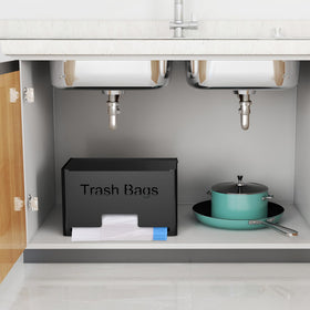 STWWO large trash bag holder under-sink storage keeps bags organized.