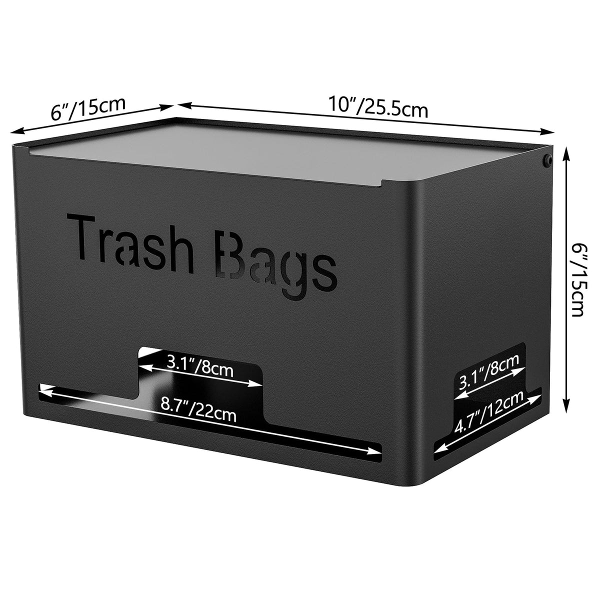 STWWO large trash bag holder wall-mounted keeps the kitchen tidy.