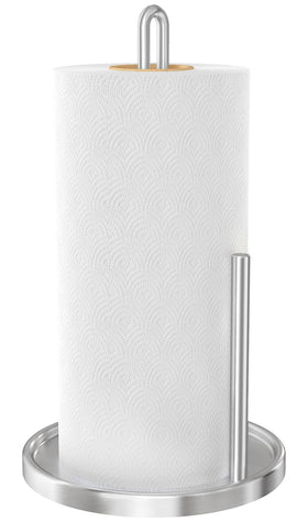STWWO paper towel holder with weighted base stays stable on countertops