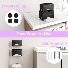 STWWO trash bag holder large vs small bags guides size compatibility.